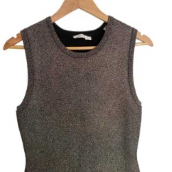 A.L.C. Kilmer Metallic Knit Dress with Tulip Bottom Medium - Picture 5 of 5